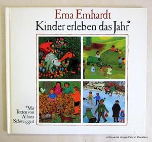 Imagen del vendedor de Kinder erleben das Jahr. Mit Texten von Alfons Schweiggert. Herrsching, Schuler (Sonderausgabe fr Atlantis), o.J. (ca. 1980). 4to. Durchgehend farbig illustriert. 14 Bl. Farbiger Or.-Pp. (ISBN 3761106963). a la venta por Jrgen Patzer