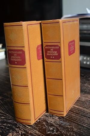 Seller image for Dictionnaire des citations franaises - Complet de deux tomes for sale by Un livre en poche