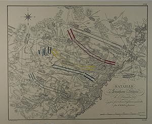 Bataille de Leuthen en Silesie le 5 Decembre 1757. gagnée par l'Armée Prussienne commandee par le...