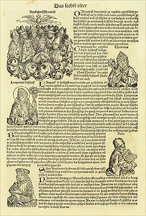 Bild des Verkufers fr [German textpage with woodcut illustrations]: CLVIII zum Verkauf von Antiquariat Reinhold Berg eK Inh. R.Berg