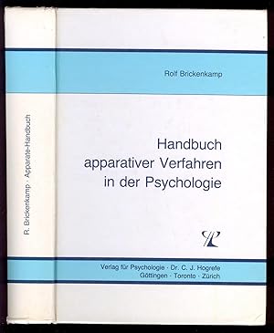 Seller image for Handbuch apparativer Verfahren in der Psychologie. for sale by Versandantiquariat Markus Schlereth