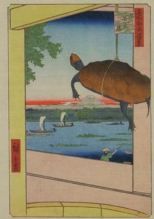 Utagawa Hiroshige Fukagawa Mannen Bridge Edo PB Painting Postcard