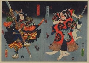 Ichikawa Kodanji IV as Fox Genjuro Japanese Painting Postcard