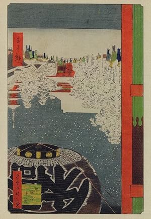 Utagawa Hiroshige The Kinryusan Temple at Asakusa Painting Postcard