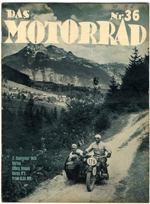 Zeitschrift "Das Motorrad" Heft 36 2. September 1939