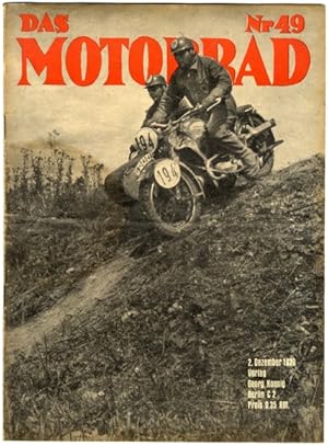 Zeitschrift "Das Motorrad" Heft 49 2. Dezember 1939