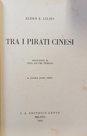 Immagine del venditore per TRA I PIRATI CINESI venduto da libreria minerva