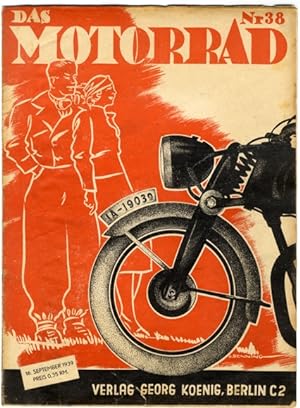 Zeitschrift "Das Motorrad" Heft 38 16. September 1939