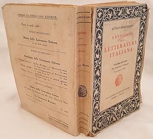 ANTOLOGIA DELLA LETTERATURA ITALIANA VOLUME SECONDO DAL CINQUECENTO AL SETTECENTO,