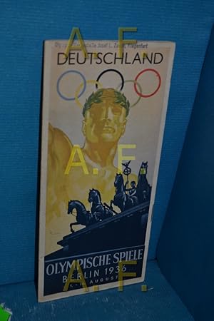 Imagen del vendedor de Deutschland Olympische Spiele Berlin 1936 1. - 16. August a la venta por Antiquarische Fundgrube e.U.