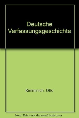 Bild des Verkufers fr Deutsche Verfassungsgeschichte. zum Verkauf von Antiquariat Johannes Hauschild