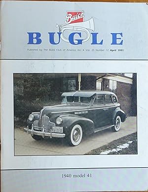 Seller image for The Buick Bugle: April 1991 - Volume 25 Number 12 for sale by Faith In Print