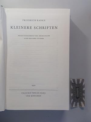 Kleinere Schriften. Hrsg. von Heinz Rupp u. Eduard Studer / Bibliotheca Germanica 12.