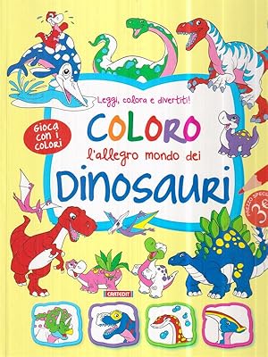 Bild des Verkufers fr Coloro l'allegro mondo dei dinosauri zum Verkauf von Librodifaccia