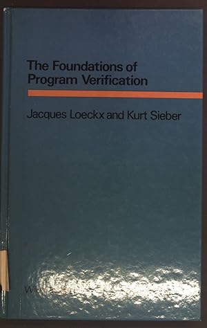 Imagen del vendedor de The Foundations of Program Verification a la venta por books4less (Versandantiquariat Petra Gros GmbH & Co. KG)