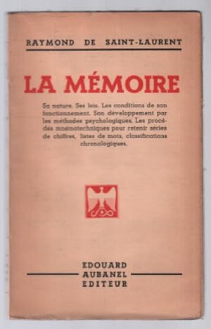 Image du vendeur pour La mmoire mis en vente par librairie philippe arnaiz