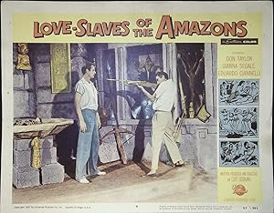 Seller image for Love-Slaves of the Amazons Lobby Card #4 1957 Don Taylor, Gianna Segale for sale by AcornBooksNH