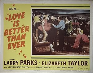 Image du vendeur pour Love is Better Than Ever Lobby Card #5 1952 Larry Parks, Elizabeth Taylor mis en vente par AcornBooksNH