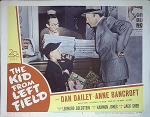 Image du vendeur pour The Kid From Left Field Lobby Card #3 1953 Dan Dailey, Anne Bancroft, Billy Chapin mis en vente par AcornBooksNH