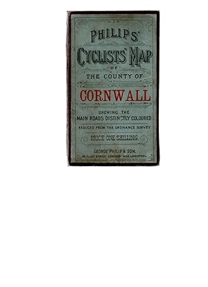 Cornwall. Philips' Cyclists' Map.