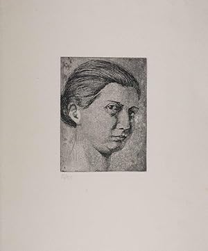 Jeanne Champillou - self portrait, signed, limited 86/120