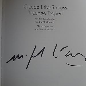 Traurige Tropen, Mit 40 Gouachen von Mimmo Paladino, Aus dem Französischen von Eva Moldenhauer,