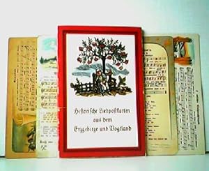 Seller image for Historische Liedpostkarten aus ddem Erzgebirge und Vogtland. Mit 4 alten Liedpostkarten als Beigabe. for sale by Antiquariat Kirchheim