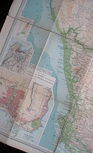 Imagen del vendedor de Cape Province, Transvaal, &c. - Western Section: [map 72 from "The Times" Survey Atlas of the World, prepared by the Edinburgh Geographical Institute/John Bartholomew & Son] a la venta por James Fergusson Books & Manuscripts