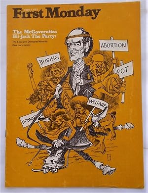 Bild des Verkufers fr First Monday (Vol. 2 No. 8 - August 7, 1972) (Magazine) zum Verkauf von Bloomsbury Books