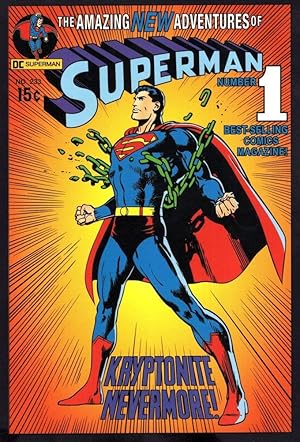 Immagine del venditore per Superman Issue 233 Art Of Vintage Comic Book DC Postcard venduto da Postcard Finder