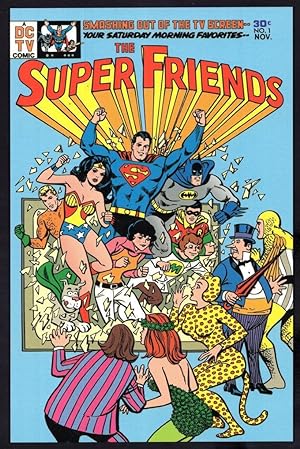Imagen del vendedor de The Superfriends DC TV Comic Book Superman Issue 1 Postcard a la venta por Postcard Finder