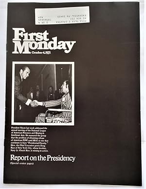 Imagen del vendedor de First Monday (Vol. 1 No. 3 - October 4, 1971) (Magazine) a la venta por Bloomsbury Books