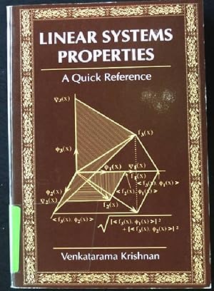 Seller image for Linear Systems Properties: A Quick Reference (Control, Band 1) for sale by books4less (Versandantiquariat Petra Gros GmbH & Co. KG)