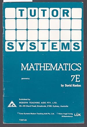 Tutor Systems : Mathematics 7E : For Use with Tutor Systems 24 Tile Pattern Board