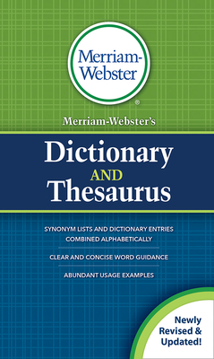 Imagen del vendedor de Merriam-Webster's Dictionary and Thesaurus (Paperback or Softback) a la venta por BargainBookStores