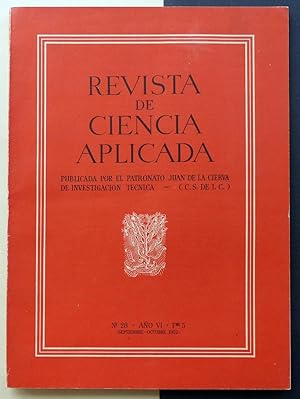 REVISTA DE CIENCIA APLICADA. Num.28, Año VI, Fascículo 5.