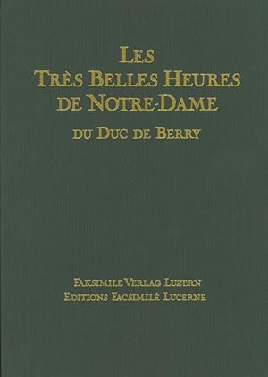 Bild des Verkufers fr Werbe-Prospekt zu: Les Trs Belles heures de Notre - Dame du Duc de Berry. Mit zwei faksimilierten Blttern aus dem Studenbuch. Luxuris gestaltete Werbemappe. zum Verkauf von Stader Kunst-Buch-Kabinett ILAB