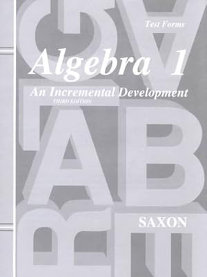 Image du vendeur pour Algebra 1 : Home School-tests mis en vente par GreatBookPrices
