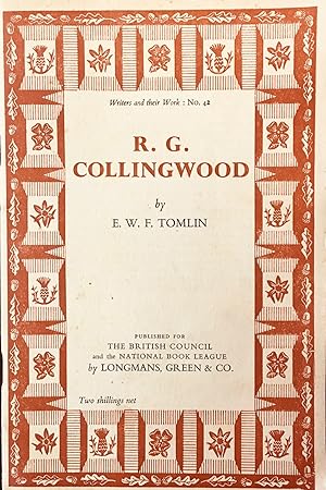 Imagen del vendedor de R. G. Collingwood (Writers and Their Work: No. 42) a la venta por BookMarx Bookstore