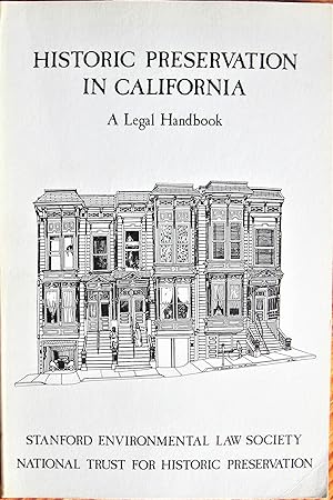 Immagine del venditore per Historic Preservation in California. A Legal Handbook venduto da Ken Jackson