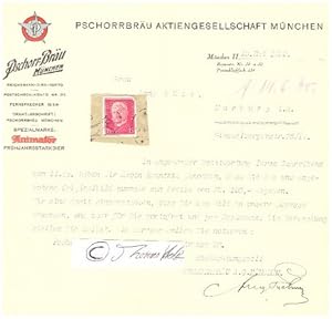 AUGUST PSCHORR (1862-1935) Geheimer königlich-bayerischer Kommerzienrat und Generaldirektor der P...