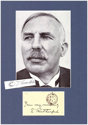 ERNEST RUTHERFORD (1871-1937) 1. Baron Rutherford of Nelson, Professor Dr., neuseeländischer Phys...