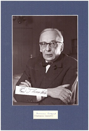 Seller image for HERMANN KASACK (1896-1966) deutscher Schriftsteller und Dichter, Cheflektor und kurz Verlagsleiter im S. Fischer (spter Suhrkamp) Verlag, Prsident der Deutschen Akademie fr Sprache und Dichtung for sale by Herbst-Auktionen