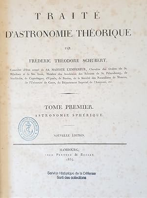 TRAITE D'ASTRONOMIE THEORIQUE