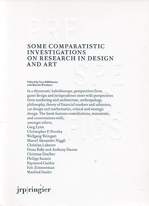 Seller image for Some Comparatistic Investigations on Research in Design and Art for sale by San Francisco Book Company