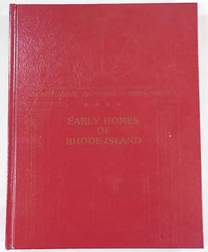 Seller image for Early Homes of Rhode Island. Architectural Treasures of Early America for sale by Resource Books, LLC