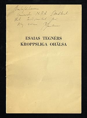 Seller image for Tegnrs kroppsliga ohlsa. for sale by Hatt Rare Books ILAB & CINOA