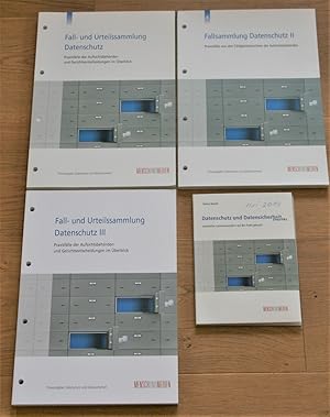 3 Bücher + 1 CD-ROM: Fall- und Urteilssammlung Datenschutz. - Praxisfälle der Aufsichtsbehörden u...