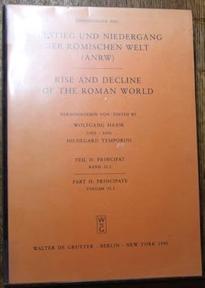 Bild des Verkufers fr Sonderdruck aus : Aufstieg und Niedergang der rmischen Welt (ANRW) Rise and Decline of the roman World Teil II : Principat Band 33.2 Part II : Principat Volume 33.2 zum Verkauf von Antiquariat im OPUS, Silvia Morch-Israel