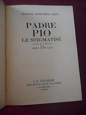 Seller image for Padre Pio le stigmatise for sale by Frederic Delbos